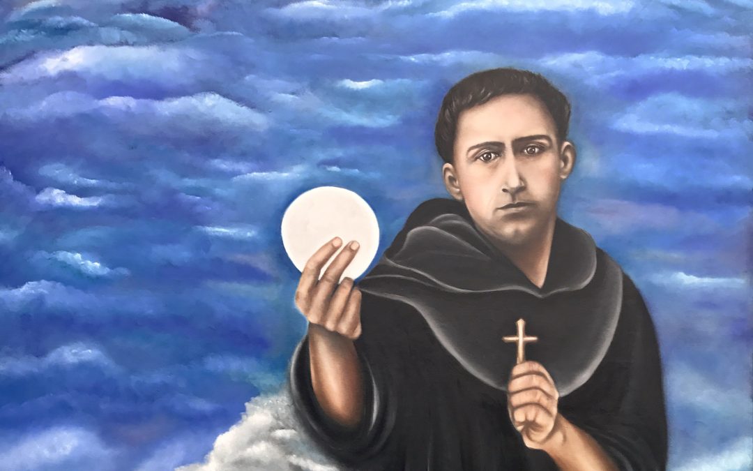 María Eugenia Gutiérrez: “Quería plasmar en el lienzo algún santo que me inspirara y por eso elegí a San Ezequiel Moreno”