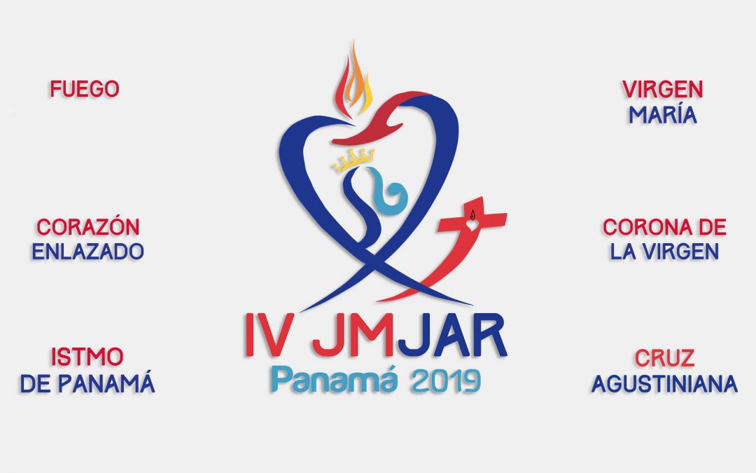 El istmo de Panamá, la Virgen María y la cruz agustiniana, en el logo de la JMJAR Panamá 2019