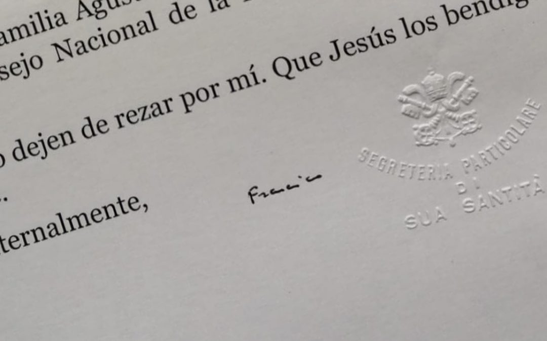 Una carta del Papa Francisco en mi buzón