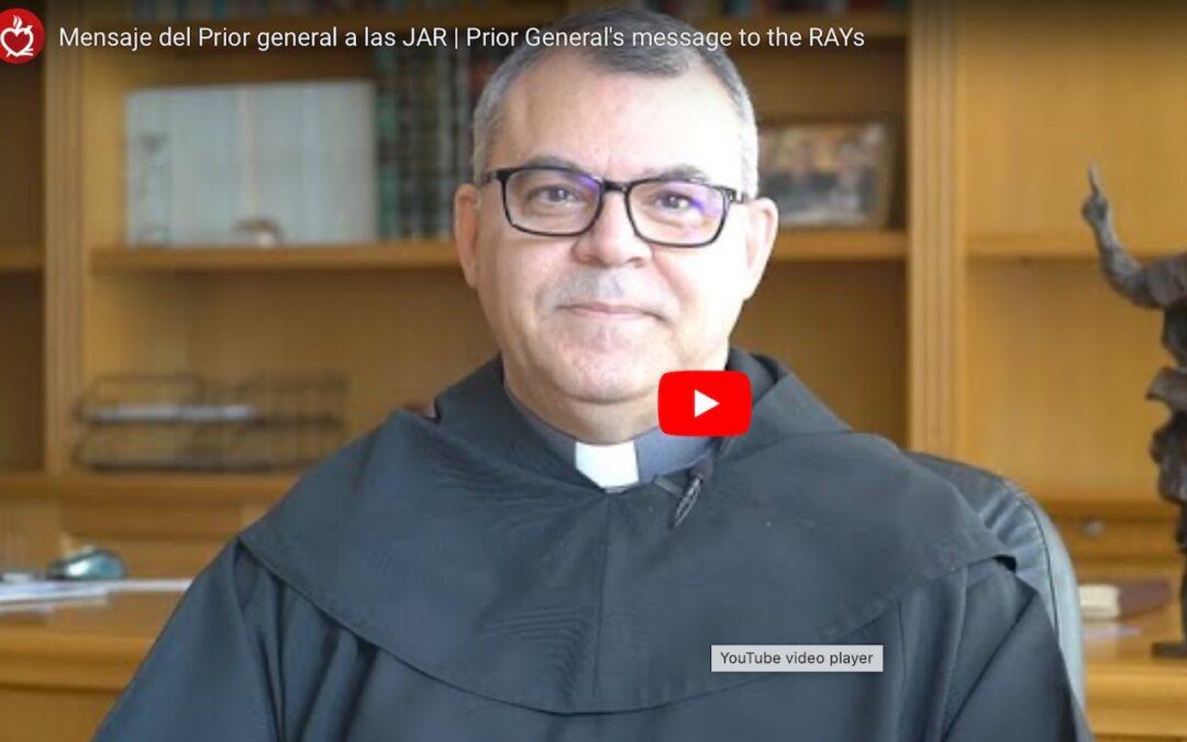 Mensaje del Prior general a las JAR